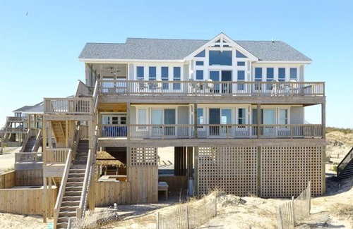 Carova Beach House | OceanfrontOasis w/Breathtaking Views! Pool w/TikiBar.Hottub.Guesthouse