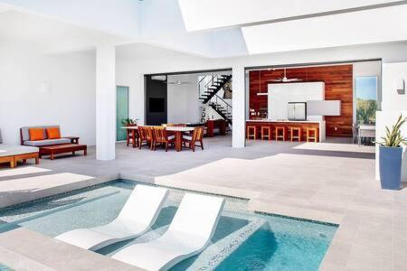 Long Bay Villa | Oceanside 2 Bedroom Luxury Villa with Private Pool, 500ft from Long Bay Beach -V6