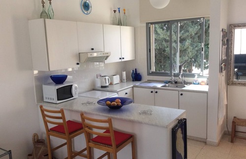 Paphos Apartment | Olympian pool view, 5 mins walk to seafront and beaches.