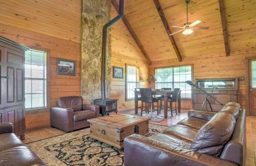 Carmine House | On Farm Rustic Carmine Log Cabin with Porch!