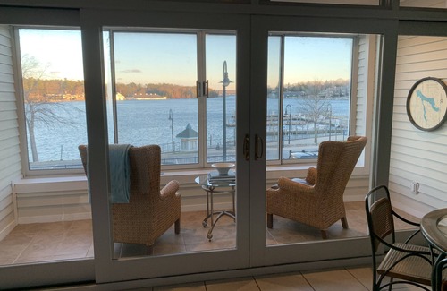 Charlevoix Condo | On Round Lk in the Heart of Charlevoix w Garage. Walking Distance to Everything.