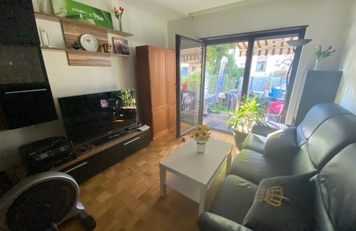 Emmertsgrund Apartment | One attic room with shared room (living, dining, bathroom and kitchen)