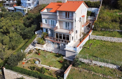 Rab Apartment | One bedroom apartment with terrace and sea view Rab (A-14120-a)