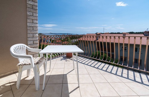 Rab Apartment | One bedroom apartment with terrace and sea view Rab (A-14120-a)