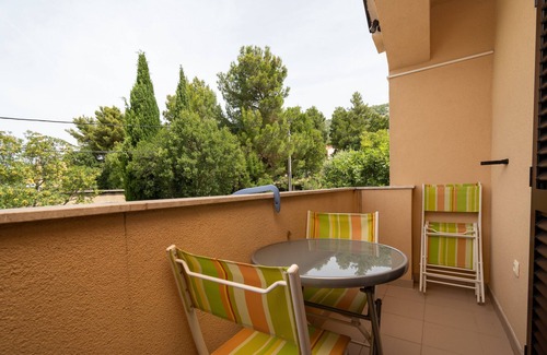 Sibuljina Apartment | One bedroom apartment with balcony and sea view Tribanj Šibuljina, Paklenica (A-17818-b)