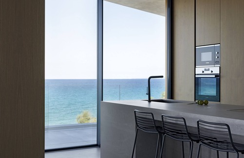 Akrotiri Villa | Opsis villas with private beach. Architecture and design.