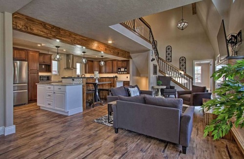 Great Falls House | Opulent Great Falls 5-Bedroom Luxe Retreat with Hot Tub and Exquisite Finishes