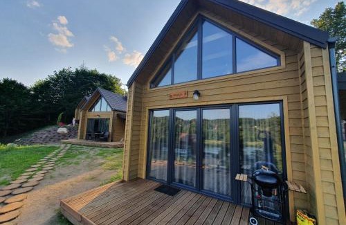 gmina Stezyca House | Ostrzycki Las domki nad jeziorem -balia-sauna-prywatny pomost