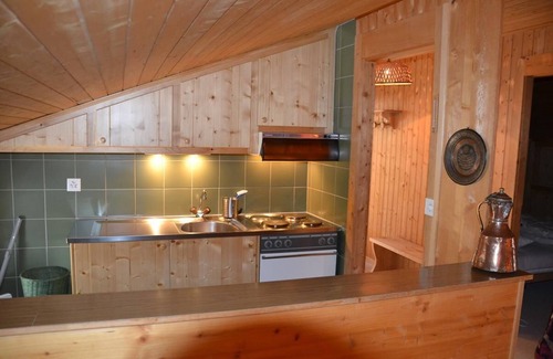 Saint-Luc Apartment | Outside : attic flat on the 2nd flooor of a chalet, for 2-4 persons, access from the "route du funic