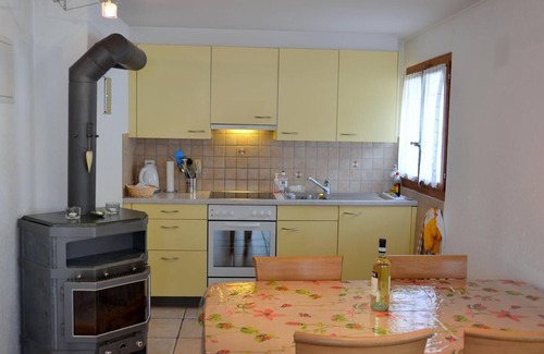 St. Luc Apartment | Outside : flat on the 1st floor of a chalet, for 4 persons, balcony, garden with garden furniture -I