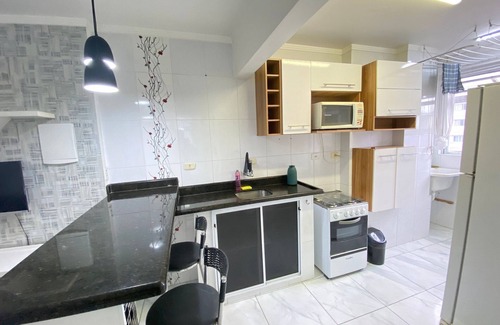 Sao Vicente Apartment | Pé na Areia Praia do Gonzaguinha