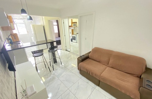 Sao Vicente Apartment | Pé na Areia Praia do Gonzaguinha