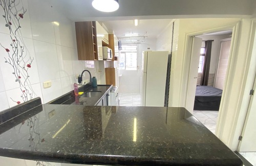 Sao Vicente Apartment | Pé na Areia Praia do Gonzaguinha