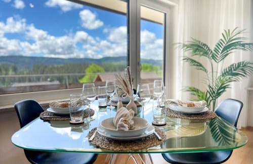 Kappel Apartment | Panoramablick mit Schwimmbad und Sauna