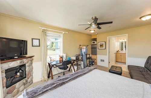 Sequim Hotel | Panoramic Mountain views from your King room