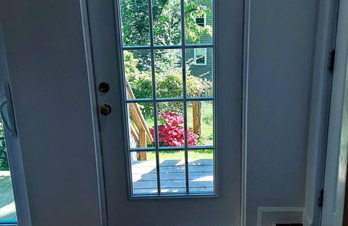 Jones Hill Apartment | Panoramic view, large deck, ground floor apartment, walk to subway and beach