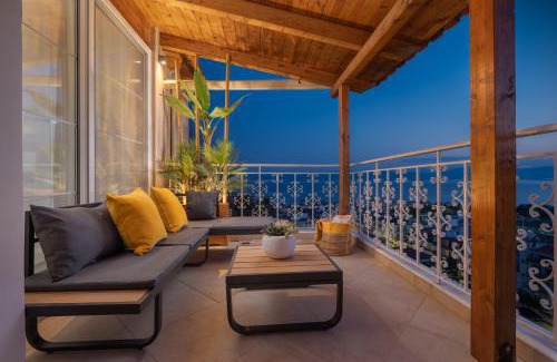 Loutra Edipsou House | Panoramic view!Penthouse 120qm of sea & mountain