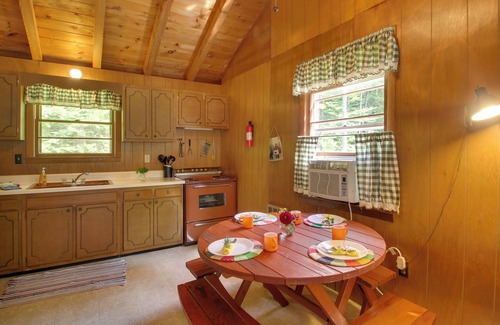 Raymond Cabin | Panther Pond Cabin w/200 Ft Sand Beach & Dock!
