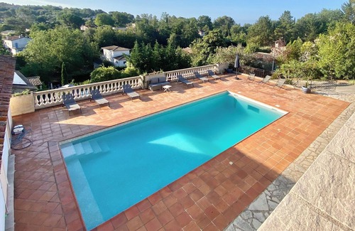 Roquefort-les-Pins Villa | Peaceful 5 Bedroom Villa with a studio pool house and large pool.
