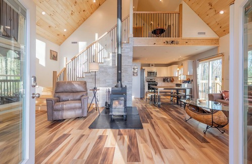 Radford House | Peaceful A-frame cabin with hot tub, forest views, modern comfort, and total privacy in nature.