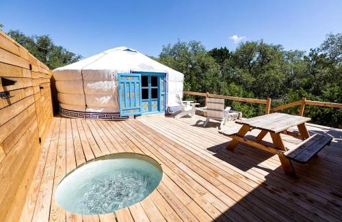 Dripping Springs Other | Peaceful Couples Yurt with Hot Tub in Dripping Springs, Texas