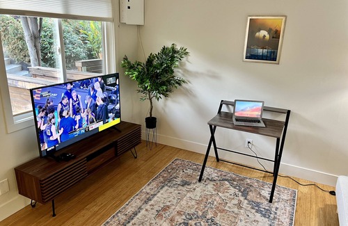 Belmont Apartment | Peaceful Garden Escape in Convenient Location 1/1
