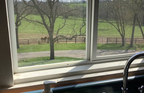 Paris House | Peaceful, historic 3-bedroom barn loft on a horse and flower farm in Paris.