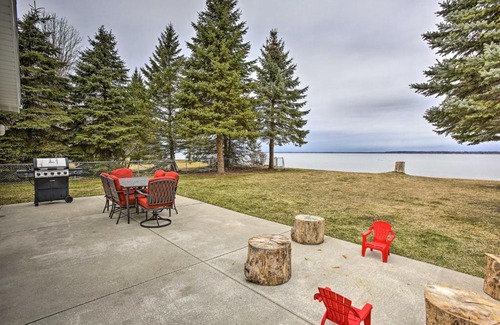 Prudenville House | Peaceful Lakefront Houghton Lake Property with Patio