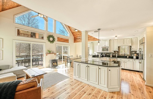 Bumpass House | Peaceful Lakefront Retreat with Hot Tub, Firepit and Boat Dock