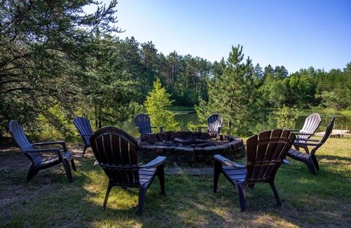 Necedah House | Peaceful retreat on large private pond just minutes to Castle Rock Lake!