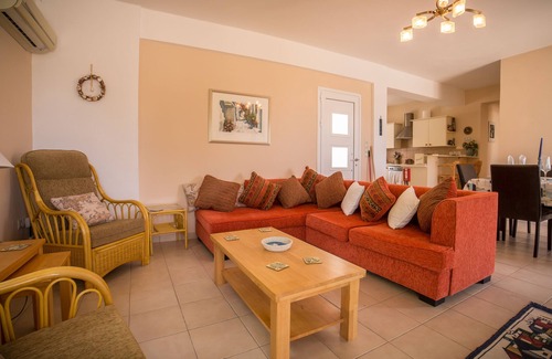 Plateies Villa | Peaceful villa with private pool. Amazing sea and mountain views. Free WiFi.
