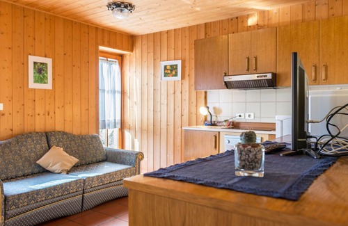 Santa Maddalena Apartment | 'Pension Sonia Apartment 105' with Mountain View, Garden & Wi-Fi