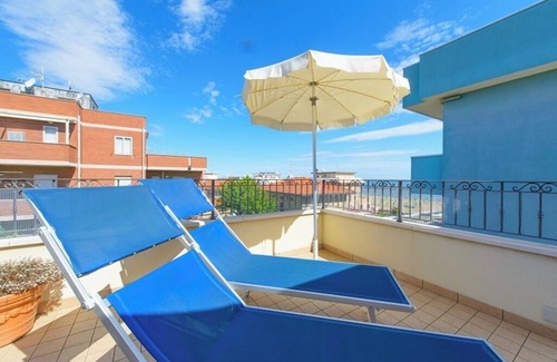 Viserbella Apartment | Penthouse in Viserba, with terrace overlooking the sea, with fantastic panorama.