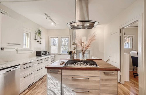 Congress Park House | Perfectly Walkable Congress Park Home w/Office and Fenced-in Shaded Back Yard