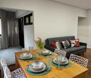 Aparecida Apartment | Perto da Praia com ar e estacionamento