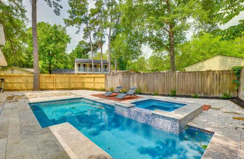 Panther Creek House | Pet-Friendly Spring Home with Private Pool and Hot Tub