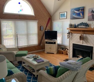 Nags Head Villa | Pets OK Rest A Shored A Secure and Comfortable Home Flat Screen T Vs In All Rooms Fully Stocked With Plenty Of Amenities Private Inground Pool Gas Fireplace Rents Sat to Sat Full Weeks only