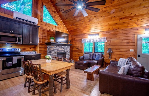 Loudonville House | Pine Ridge Cabin - Secluded Cabin with Hot Tub