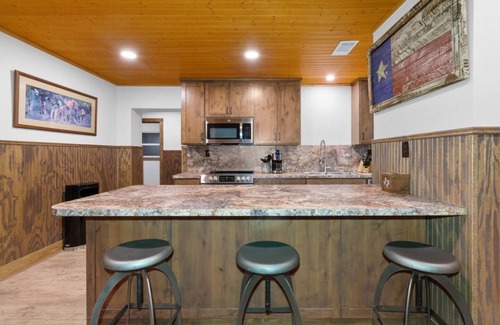 Dripping Springs Apartment | Ping Pong and Foosball; kitchen and bathrooms shared amenities