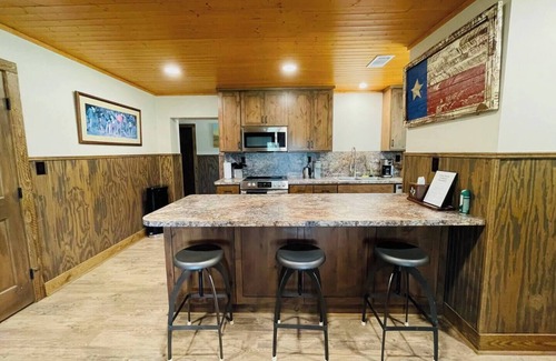 Dripping Springs Apartment | Ping Pong and Foosball; kitchen and bathrooms shared amenities