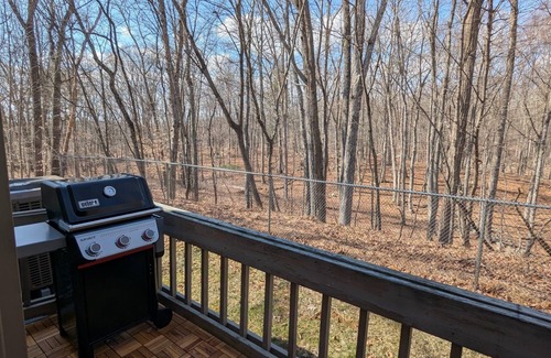 East Stroudsburg House | Poconos Nest & Nook: A Cozy King & Queen 2BR with a jacuzzi room facing nature