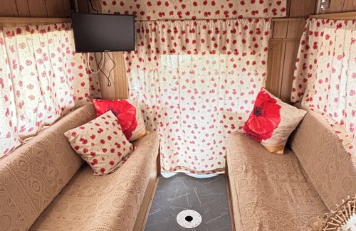 Romenay House | Poppy, overnight stay in a vintage motorhome with all mod cons