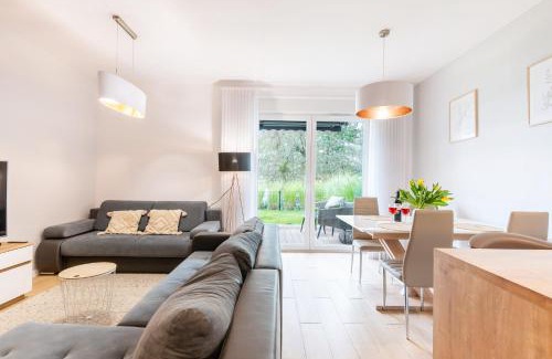 Ilawa Apartment | Port View - widok, 15m do jeziora, ogródek, parking podziemny, winda, Netflix i Prime