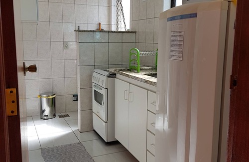 Vila Nova Apartment | Praia Forte 5min walk, wi-fi, air conditioning, garage, safety net