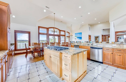 Buxton House | Premier Soundfront Dog Friendly w/Pool, Hot Tub, Elevator, Theater & Game Rooms