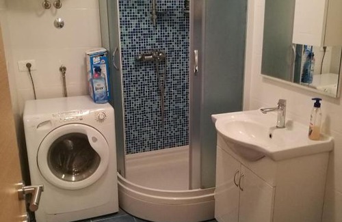 Vranjic House | Pretty big double bed room with balcony