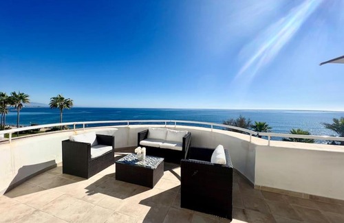 Buenas Noches Apartment | Primera linea frontal al mar y gran terraza panorámica