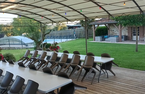Saint-Martin-de-Fressengeas Villa | Private area for 24 people, private heated pool, Jacuzzi, sauna, fitness.