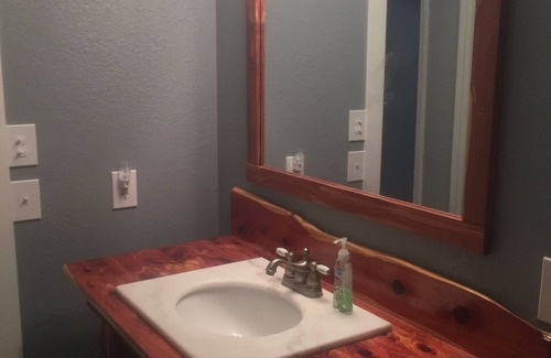 Fort Cobb Other | Private Basement Living Area with 9 Beds