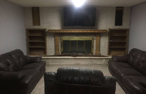 Fort Cobb Other | Private Basement Living Area with 9 Beds